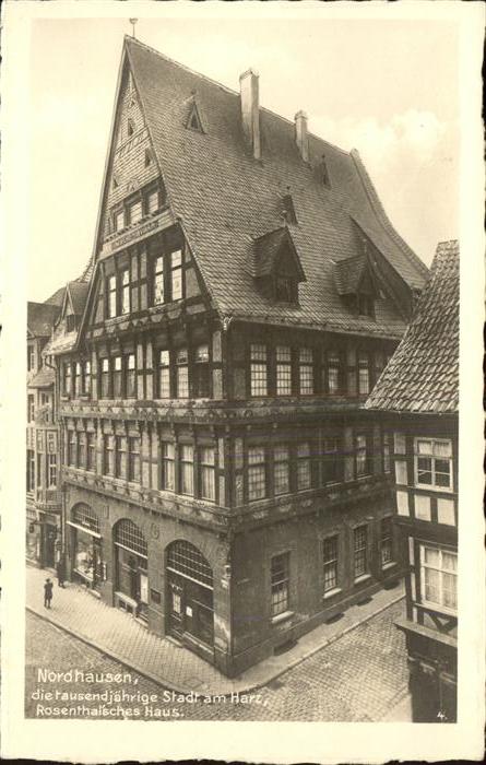Nordhausen Thueringen Harz Rosenthalisches Haus Tausendjaehrige