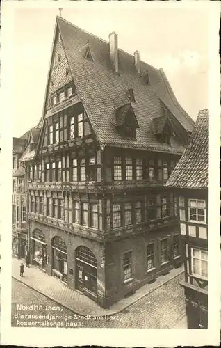 Nordhausen Thueringen Harz Rosenthalisches Haus tausendjaehrige Stadt Kat. Nordhausen