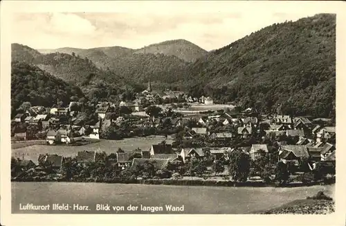 Ilfeld Ilfeld Suedharz Blick von der langen Wand Panorama Kat. Ilfeld Suedharz