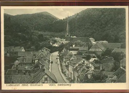 Ilfeld Ilfeld Suedharz Panorama vom Steinberg Paul Gruening Friseur Kat. Ilfeld Suedharz