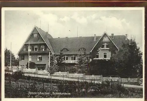 Sondershausen Thueringen Technikerheim Kat. Sondershausen