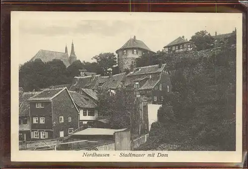 Nordhausen Thueringen Harz Stadtmauer Dom Kat. Nordhausen