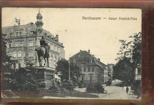 Nordhausen Thueringen Harz Kaiser Friedrich Platz Denkmal Kat. Nordhausen