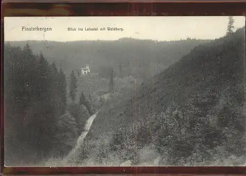 Finsterbergen Blick ins Leinatal mit Waldburg Kat. Finsterbergen