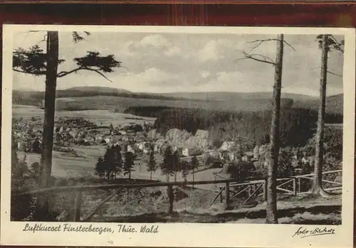 Finsterbergen Blick zum Gottlob u.K?rnberg Kat. Finsterbergen