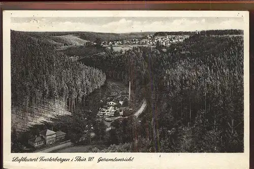 Finsterbergen Blick von der Felsenkanzel Kat. Finsterbergen