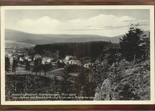 Finsterbergen Blick vom hainfelsen Kat. Finsterbergen