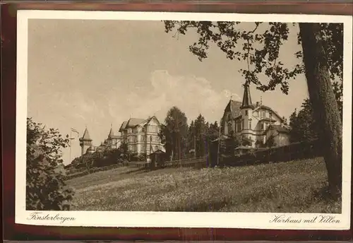 Finsterbergen Kurhaus mit Villen Kat. Finsterbergen