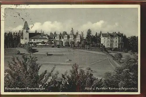 Finsterbergen Hotel u.Pension Kurhaus Felsenstein Kat. Finsterbergen