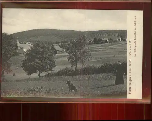 Finsterbergen Blick ins Leinatal mit Hainfelsen Kat. Finsterbergen