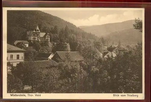 Winterstein Emsetal Thueringen Blick vom Thielberg Kat. Emsetal