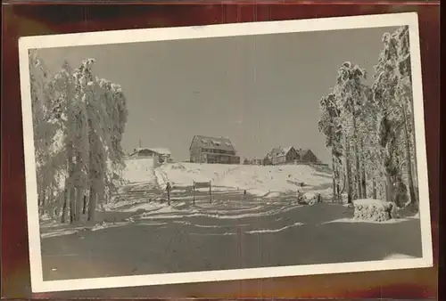 Friedrichroda Blick auf Villen im Winter Kat. Friedrichroda