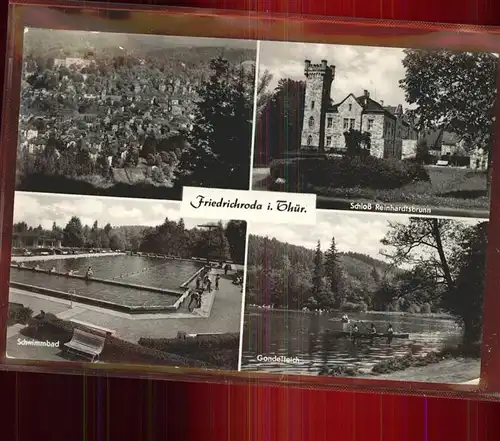 Friedrichroda Schwimmbad u.Gondelteich Kat. Friedrichroda