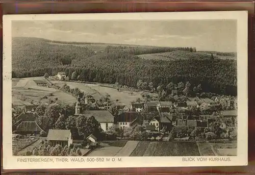 Finsterbergen Blick vom Kurhaus Kat. Finsterbergen