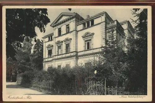 Friedrichroda Haus Reinhardsberg Kat. Friedrichroda