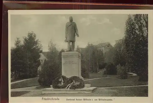 Friedrichroda Denkmal Kaiser Wilhelm I. Kat. Friedrichroda