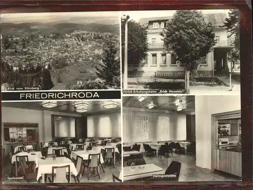 Friedrichroda FDGB Erholungsheim Erich Honstein Kat. Friedrichroda