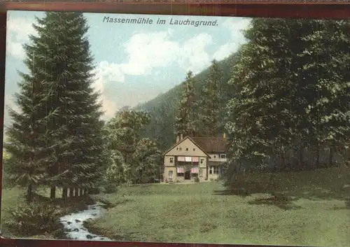 Lauchagrund Massenmuehle Kat. Tabarz Thueringer Wald