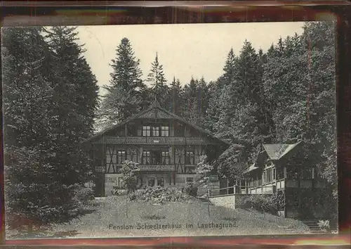 Tabarz Pension Schweizerhaus Lauchagrund Kat. Tabarz Thueringer Wald