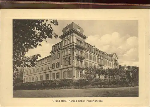 Friedrichroda Grand Hotel Herzog Ernst Kat. Friedrichroda