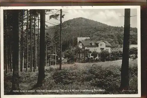 Inselsberg Schmalkalden Hotel Grenzwiese Kat. Schmalkalden