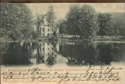 Friedrichroda Schloss Reihardsbrunn Kat. Friedrichroda