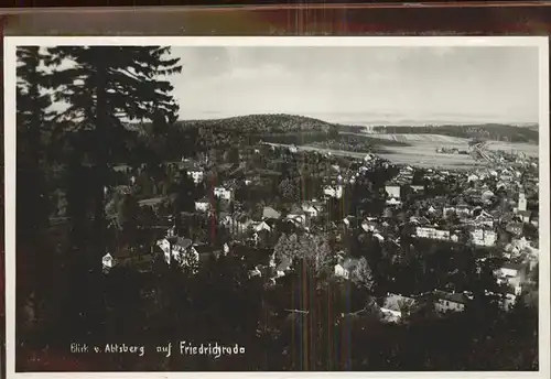 Friedrichroda Panorama vom Abtsberg Kat. Friedrichroda