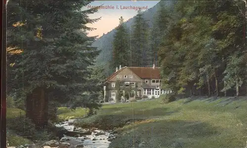 Lauchagrund Massemuehle Kat. Tabarz Thueringer Wald