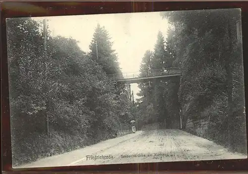 Friedrichroda Seebachbruecke Kat. Friedrichroda