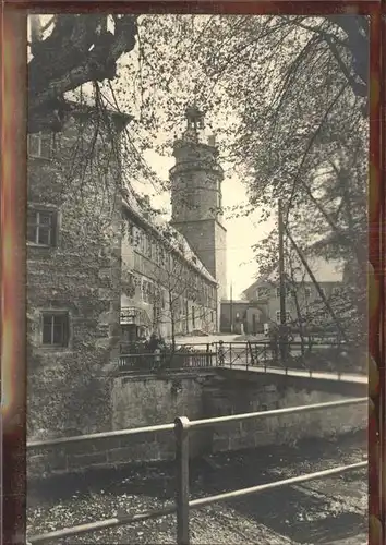 Ohrdruf Schlossbruecke Turm Kat. Ohrdruf