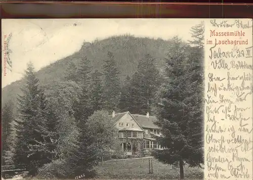 Lauchagrund Massenmuehle Kat. Tabarz Thueringer Wald