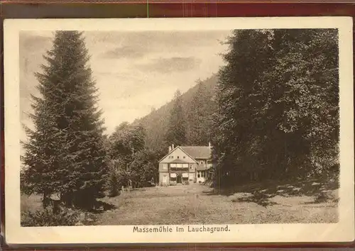 Lauchagrund Massemuehle Kat. Tabarz Thueringer Wald