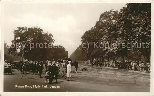 London Rotten Row Hyde Park Kat. City of London