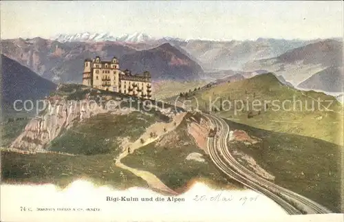 Rigi Kulm Kulm Hotel mit Alpenpanorama Kat. Rigi Kulm