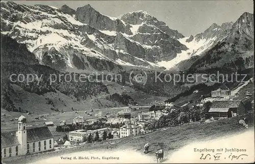 Engelberg OW Panorama mit Juchlipass Kat. Engelberg