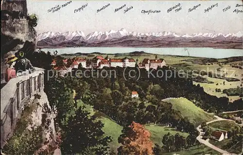Heiligenberg Baden mit Alpenpanorama Kat. Heiligenberg