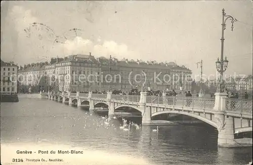 Geneve GE Pont du Mont Blanc Kat. Geneve