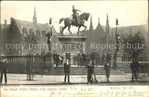 Leeds Leeds The Black Prince Statue City Square Kat. Leeds