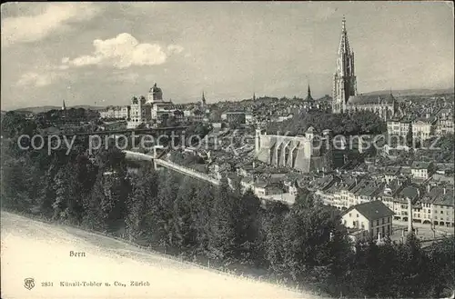 Bern BE Stadtblick Kirche Kat. Bern