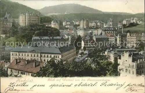 Karlsbad Eger Boehmen Blick auf Westend Kat. Karlovy Vary