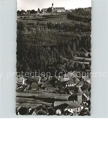 Haeusern Schwarzwald Teilansicht Kirche Kat. Haeusern