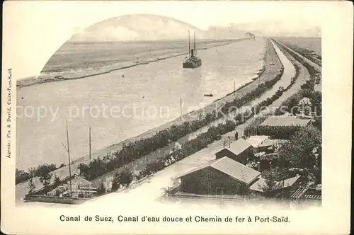 Port Said Canal de Suez Chemin de fer Kat. Port Said