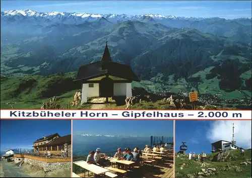 Kitzbuehel Tirol Kitzbueheler Horn Gipfelhaus Alpenpanorama Kat. Kitzbuehel