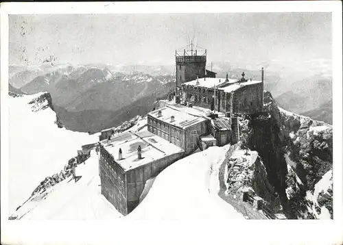 Garmisch Partenkirchen Zugspitzbahn Muenchner Haus auf der Zugspitze Kat. Garmisch Partenkirchen