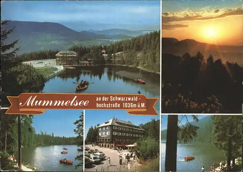 Mummelsee Berghotel Schwarzwaldhochstrasse Kat. Seebach