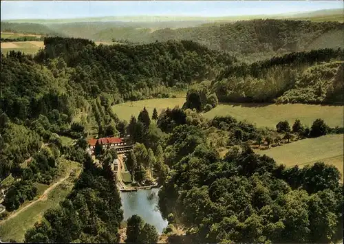 Manderscheid Eifel Hotel Cafe Heidsmuehle Fliegeraufnahme Kat. Manderscheid