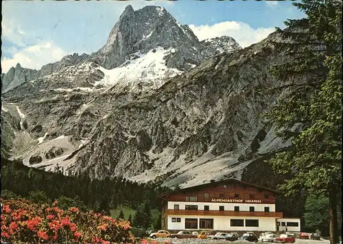 Gramais Alpengasthof Lamsenspitze Karwendelgebirge Kat. Gramais