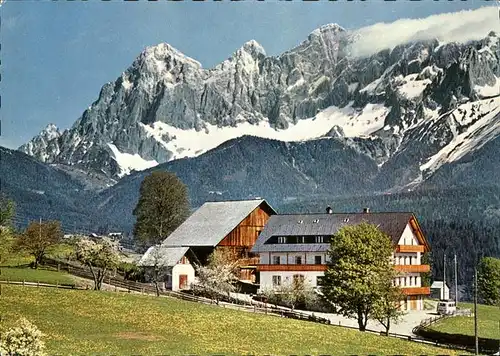 Schladming Obersteiermark Gasthof Schwaiger mit Dachstein am Rohrmoos Kat. Schladming