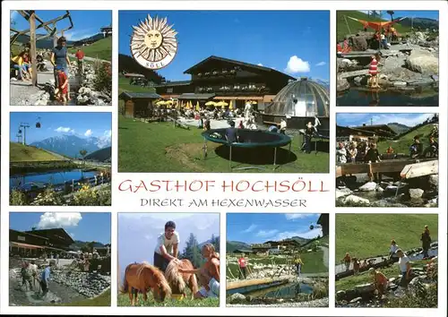Soell Gasthof Hochsoell Hexenwasser Streichelpark Pferd Kat. Soell
