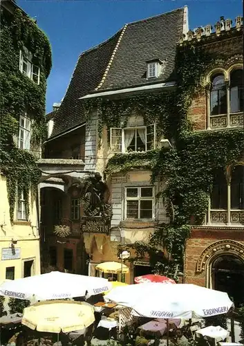 Wien Restaurant Griechenbeisl Wiens aelteste Gaststaette seit 1447 historisches Gebaeude Kat. Wien